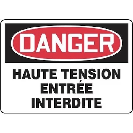 Accuform OSHA DANGER SAFETY SIGN HIGH FRMELC128VP FRMELC128VP
